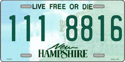 NH license plate 1118816