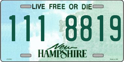 NH license plate 1118819