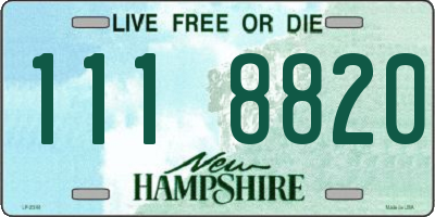 NH license plate 1118820