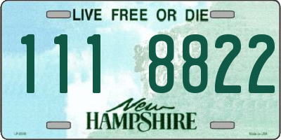 NH license plate 1118822