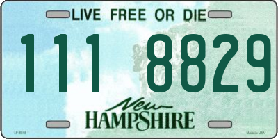 NH license plate 1118829