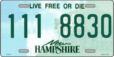 NH license plate 1118830