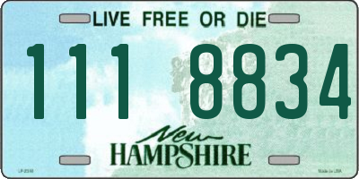 NH license plate 1118834