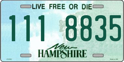 NH license plate 1118835