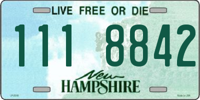 NH license plate 1118842