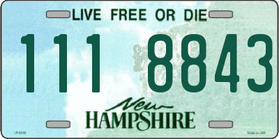 NH license plate 1118843
