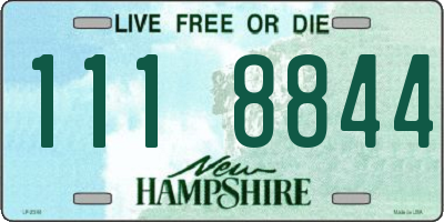 NH license plate 1118844