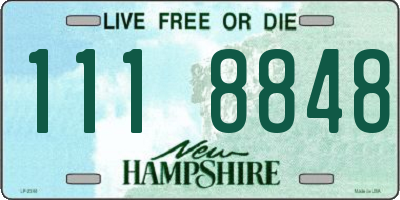 NH license plate 1118848