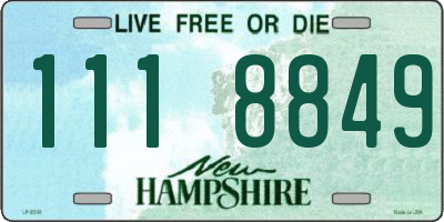 NH license plate 1118849