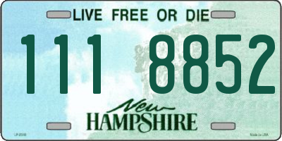 NH license plate 1118852