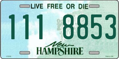 NH license plate 1118853