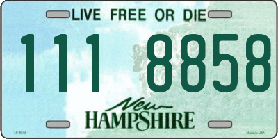 NH license plate 1118858