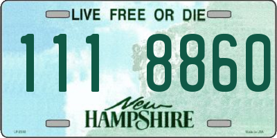 NH license plate 1118860