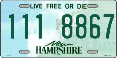 NH license plate 1118867