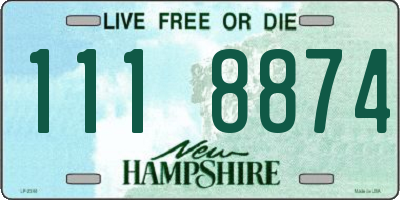 NH license plate 1118874
