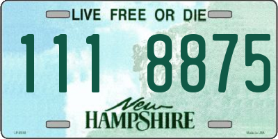 NH license plate 1118875
