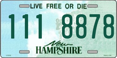 NH license plate 1118878