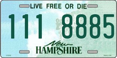 NH license plate 1118885