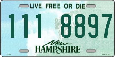 NH license plate 1118897