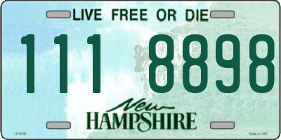 NH license plate 1118898