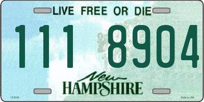 NH license plate 1118904