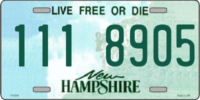 NH license plate 1118905