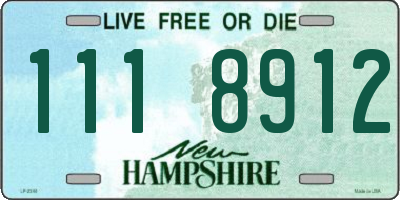 NH license plate 1118912