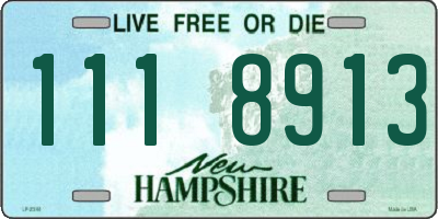 NH license plate 1118913