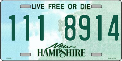 NH license plate 1118914