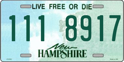 NH license plate 1118917