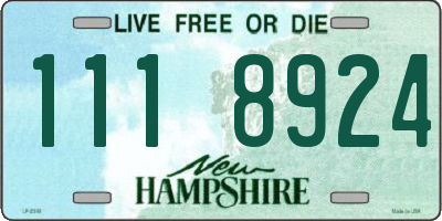 NH license plate 1118924