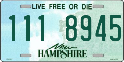 NH license plate 1118945