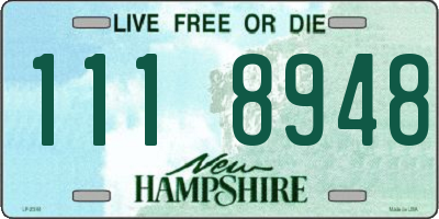 NH license plate 1118948