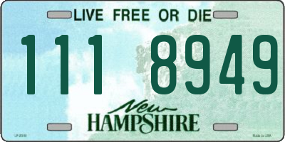 NH license plate 1118949