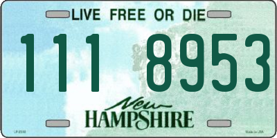 NH license plate 1118953