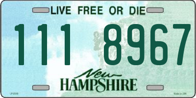 NH license plate 1118967