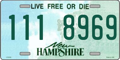 NH license plate 1118969