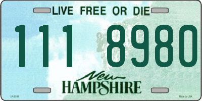 NH license plate 1118980