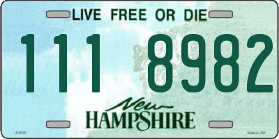 NH license plate 1118982