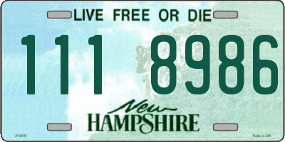 NH license plate 1118986