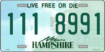 NH license plate 1118991
