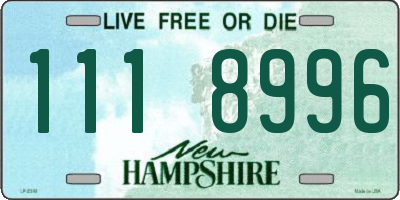 NH license plate 1118996