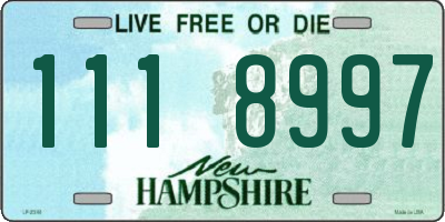 NH license plate 1118997