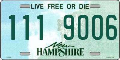 NH license plate 1119006