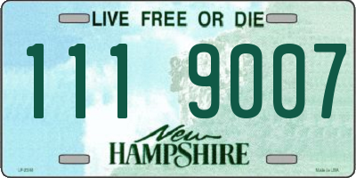 NH license plate 1119007