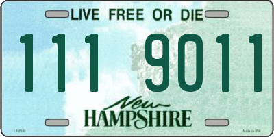 NH license plate 1119011