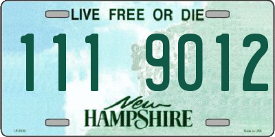 NH license plate 1119012