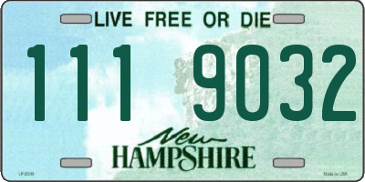 NH license plate 1119032