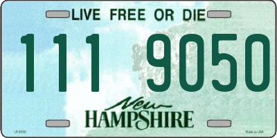 NH license plate 1119050