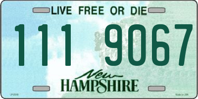 NH license plate 1119067